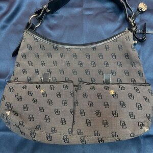Dooney & Bourke Gray Monogram Shoulder Bag